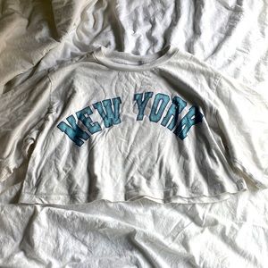 Cropped New York tee